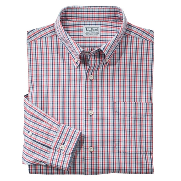 L.L. Bean Other - LL Bean Wrinkle-Free Pinpoint Oxford Gingham Style Cloth Button Down Shirt.